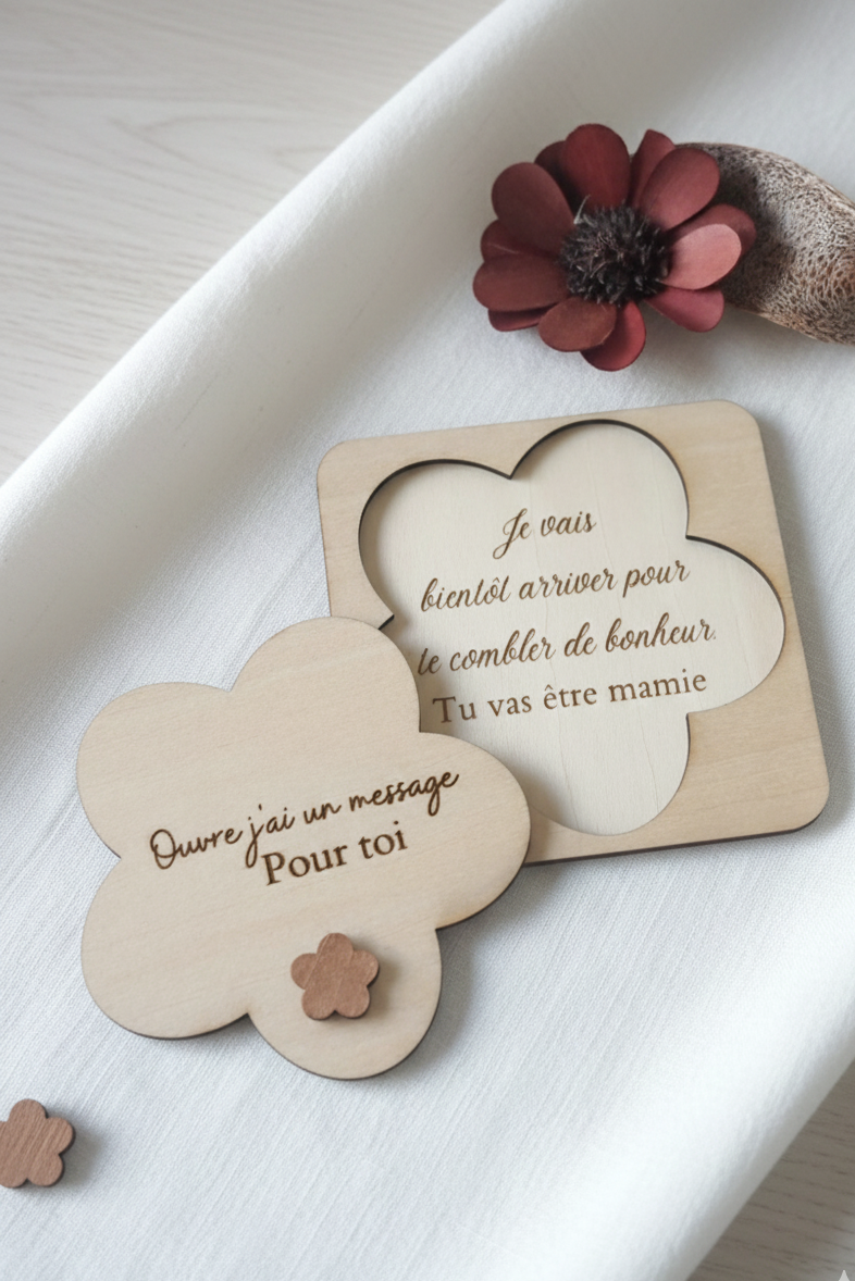 Puzzle message fleur