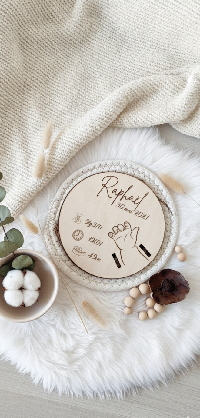 Support bracelet naissance