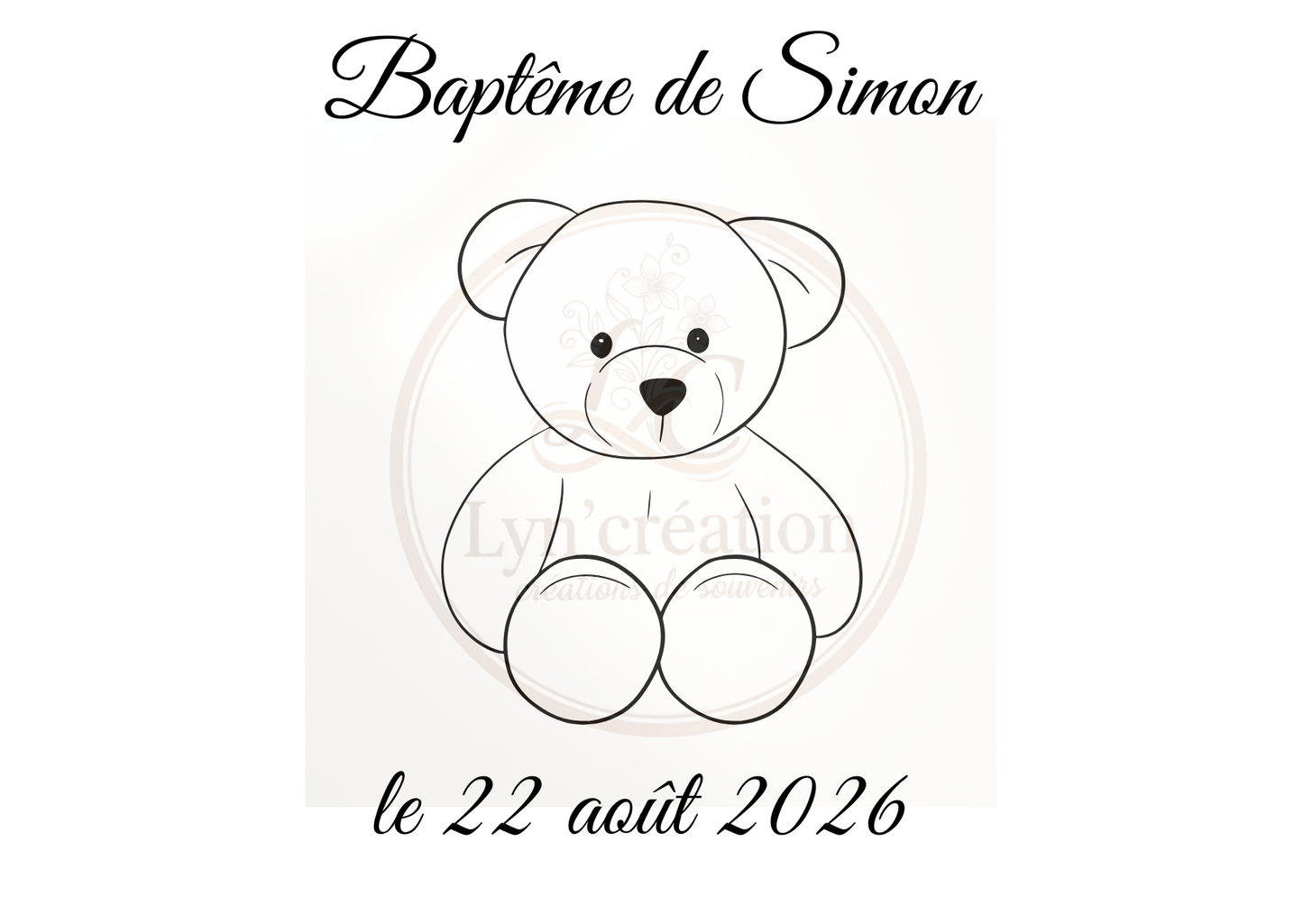 Livre d'or en bois personnalisable