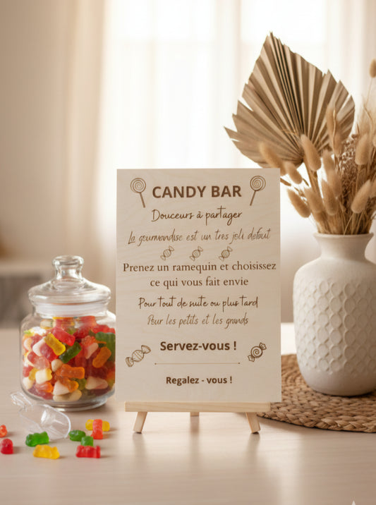 Pancarte CANDY BAR