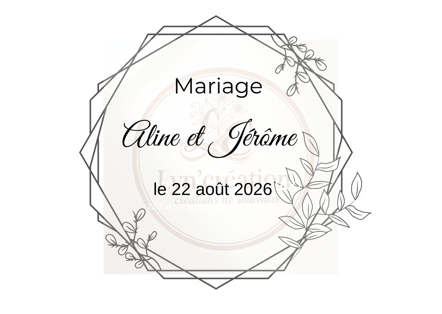 Livre d'or en bois personnalisable